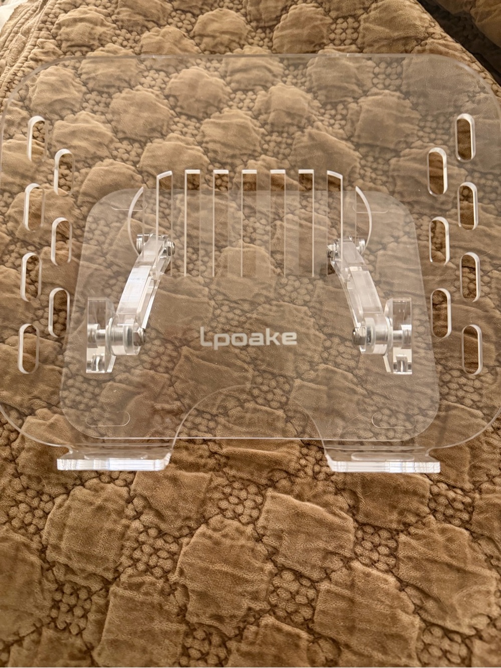 Amazon Clear Acrylic Adjustable Laptop Stand - Transparent